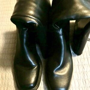 Black Leather Womens Riding Boots